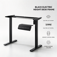 Cadre de bureau électrique réglable en hauteur avec mémoire de position pour poste de travail DIY à domicile ou au bureau