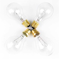 Ampoule marine incandescente HoneyFly A60/A19 E27/B22 24V/220V 60W dimmable, anti-sismique, avec base en cuivre transparente pour éclairage de mât