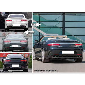 Nouveau kit carrosserie <span class=keywords><strong>AMG</strong></span> pour coupé Classe S W217 C217 2014-2020, pare-chocs avant/arrière, kit de mise à niveau Plug+Play à fixation par boulons - Product Image 4