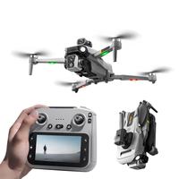 Drone GPS K19 Max avec moteur sans balais et caméra double objectif HD, quadricoptère RC avec évitement d'obstacles et écran de 4,5 pouces