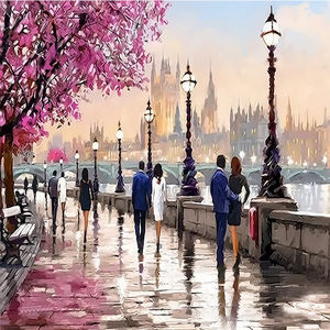 <span class=keywords><strong>Portrait</strong></span> de fille peint à la main en acrylique moderne bricolage Art mural Kit de peinture à l'huile avec toile 3D décoration de la maison cadeau <span class=keywords><strong>dessin</strong></span> par numéro - Product Image 2