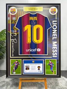 Cornice Personalizzata di Alta Qualità per Maglie di Calciatori e Giocatori di Basket, Prodotto Finito con <span class=keywords><strong>Foto</strong></span> e Firma Stampata - Product Image 4