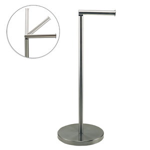 New Arrival 2021 Stand Tissue Paper Holder Stainless Steel Bathroom Toilet Roll Standing Paper Towel Holder