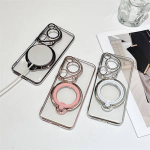 Custodia magnetica per telefono con piastra elettrica <span class=keywords><strong>trasparente</strong></span> per <span class=keywords><strong>Huawei</strong></span> Pura 70 Ultra / Pura 70 / P70 P50 P40 Pro copertura di ricarica Wireless - Product Image 2