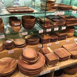 Plateau de rangement en bois d'acacia massif, plateau à thé en bois, plateau de table à manger, mini plateau à fromage, <span class=keywords><strong>l</strong></span>égumes, vente en gros - Product Image 6