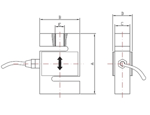 Giá rẻ s-loại tải di động 5kg 5000kg Công suất đẩy kéo căng thẳng đo căng thẳng nén trọng lượng cảm biến lực lượng cảm biến tải tế bào - Product Image 2