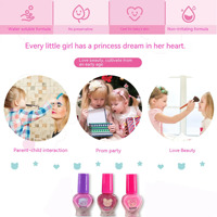 Mxl Mini Coiffeuse Princesse Portable en Plastique avec Tiroirs pour Filles, Ensemble de Maquillage pour Jeu d'Imitation