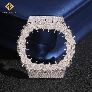 นาฬิกาหรูหราประดับเพชรโมอิสซาไนต์ VVS ระดับ Iced Out รุ่น DW56000 สำหรับผู้ชาย พร้อมกรอบตัวเรือนแบบหนาม ผลิตจากเงินแท้ 925 - Product Image 6