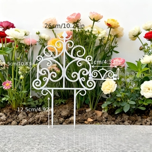 Treillis pour plantes en pot, treillis de jardin pour plantes grimpantes, piquets de support pour plantes antirouille, panneaux de clôture de jardin, clôtures - Product Image 3