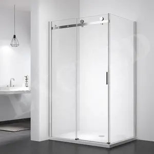 Exceed 2024 novo gabinete de chuveiro de canto de vidro para banheiro completo de venda quente