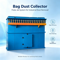 Nouveau filtre à sac robuste prêt à l'emploi |   Système de collecte de poussière industrielle avec une efficacité de suppression de la poussière de 99 % et une garantie d'un an