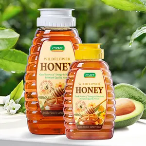 Trung Quốc Nhà máy 350G 500G 750g cấp thực phẩm Bóp Chai nhựa PET lọ cho mật ong