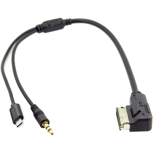 Ventas al por mayor personalizado <span class=keywords><strong>AMI</strong></span> MDI a tipo <span class=keywords><strong>C</strong></span> estéreo 3,5mm macho AUX Audio adaptador Cable reemplazo para coche VW Audi 2014 A4 A6 Q5 Q7 - Product Image 5