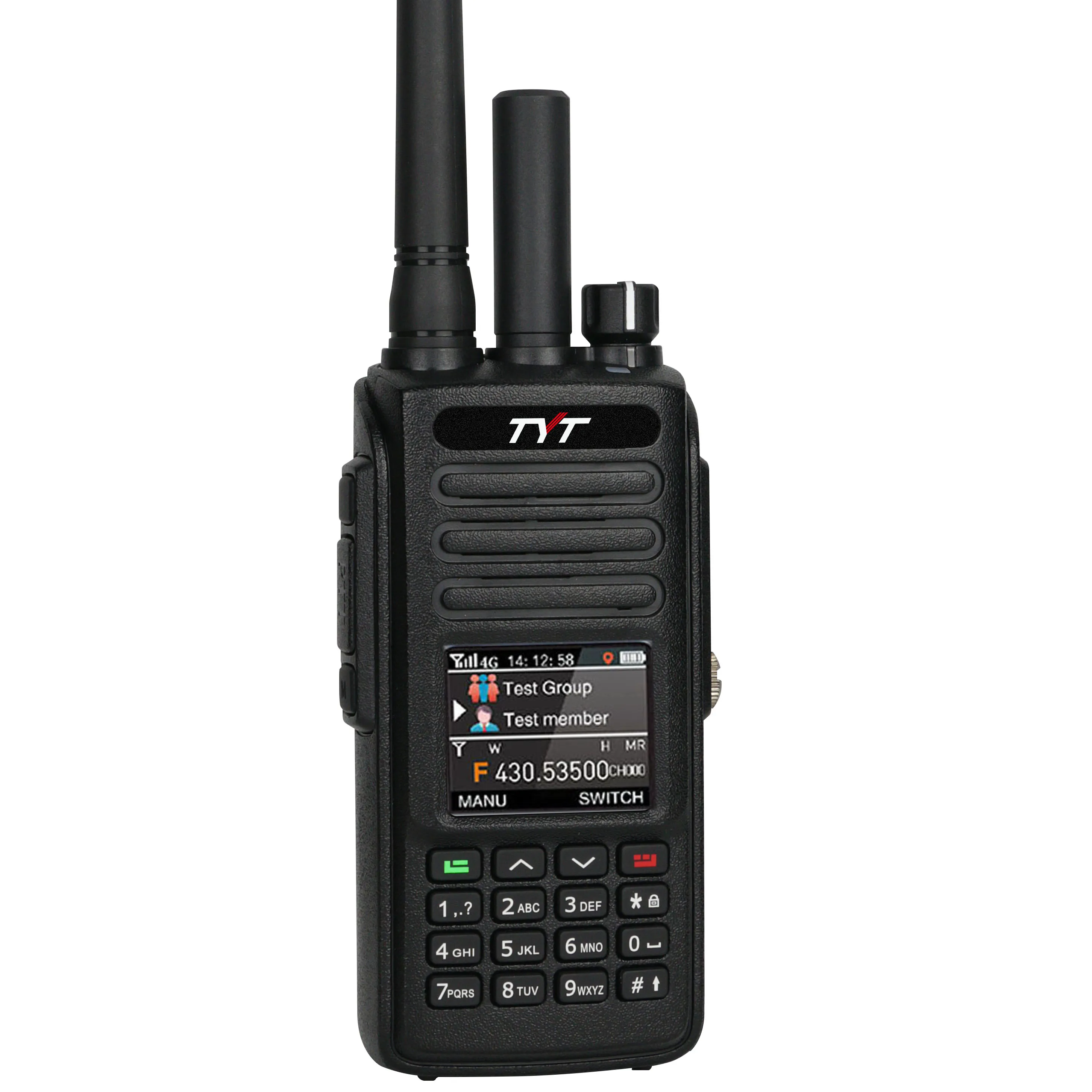 Repetidor walkie talkie POC + Cancelación de ruido analógico 4G radio económica IP68 resistente al agua
