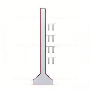 Retail Store Display Solution Single Sided Metal Floor Stand <b>with</b> Pegboard and Hooks for Mobile Accessories & Phone <b>Case</b> Rack - Product Image 4