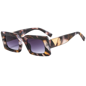 Psn Fashion Lunettes de soleil rectangulaires à monture complète UV400 Protection solaire unisexe Adulte - Product Image 4
