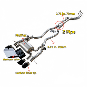 Système d'échappement OEM Z-Pipe à longueur égale pour <span class=keywords><strong>BMW</strong></span> M3 G80 M4 G82 S58 3.0T avec silencieux Valvetronic en acier inoxydable SS304, ajustement de précision 1:1 - Product Image 1