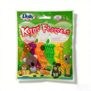 Hilo Dental para Niños con Diseño Divertido, Palillos y Varillas de Hilo Dental con Material PE - 4 Diseños de Animales Divertidos, Cuidado Bucal con Sabores - Product Image 2