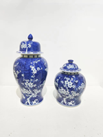 Jingdezhen pots de table en porcelaine bleue et blanche vase de table en céramique antique décoratif pour la maison