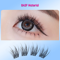 Ensemble de cils sans colle de la série 6 rangées pour des cils entièrement réutilisables, définis et durables, réutilisables et faciles à porter.