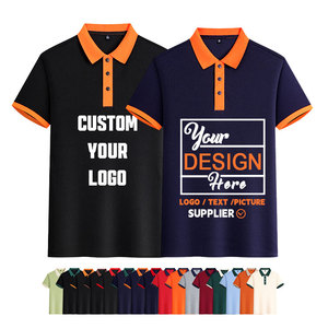 <span class=keywords><strong>Polo</strong></span> da Uomo OEM all'ingrosso di tendenza, a maniche corte, con colletto color block, per abbigliamento business casual - Product Image 3