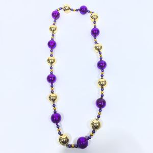 Collier de perles géantes en plastique de 54 pouces pour le Mardi Gras de la Nouvelle-<span class=keywords><strong>Orléans</strong></span>, accessoire festif pour défilé, cadeau pour fête à thème Mardi Gras - Product Image 1