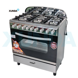 Cuisinière à gaz encastrable Xunda avec 5 brûleurs et four - Product Image 2