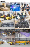 Mini rouleau compresseur routier manuel avec moteur Honda, rouleau à double tambour de 0,7 tonne, mini compresseur d'asphalte à vendre