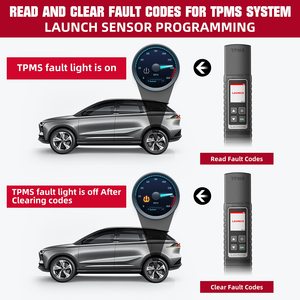 Portable <strong>TPMS</strong> Tools <strong>Launch</strong> X-431 TSGUN <strong>TPMS</strong> WAND Read Tire Pressure Temperature and Battery Status - Product Image 3