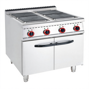 معدات مطبخ تجارية من الفولاذ المقاوم للصدأ، موقد كهربائي بـ 6/4 شعلات ساخنة مع فرن للمطاعم والاستخدام المنزلي - Product Image 4