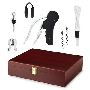 Kit d'outils à vin professionnel OEM, ouvre-bouteille de qualité supérieure, tire-bouchon et aérateur à vin, ensemble cadeau 4 en 1 - Product Image 3