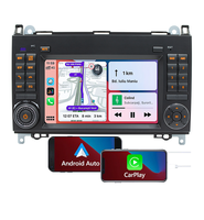 Système multimédia de voiture sans fil avec écran 7 pouces, CarPlay, Android Auto, WiFi, système stéréo de voiture, Mercedes
