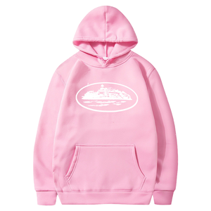 Sólido estilo callejero suelto tejido sudadera conjunto mujeres y hombres primavera Casual moda Hip-Hop sudaderas con capucha - Product Image 4