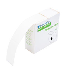 1x2 Inch Blank White Water Dissolvable <b>Labels</b> Food Safe Soluble Stickers - Product Image 1