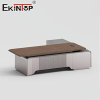 Bureau de travail commercial Ekintop, bureau d'ordinateur de luxe, table de bureau ergonomique, bureau en bois, bureaux de travail modernes