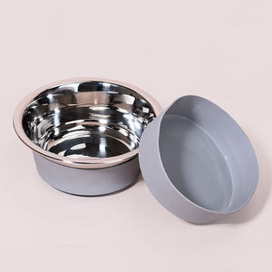 Heavy Duty metallo cibo e ciotola di acqua per l'alimentazione di cani e gatti rimovibile fondo antiscivolo in acciaio inox cane ciotole di Base in gomma - Product Image 3