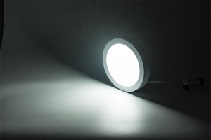 Lámpara LED <span class=keywords><strong>de</strong></span> Panel para Oficina, Moderna, <span class=keywords><strong>de</strong></span> 12W/18W/24W, Ahorro <span class=keywords><strong>de</strong></span> Energía, Montaje en Superficie, Cuadrada, para Uso Comercial, Diseño Delgado y Redondo - Product Image 3