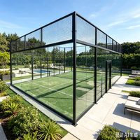 Prix d'usine, fabricant chinois de terrains de padel en acier galvanisé à chaud de qualité supérieure