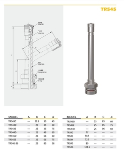 Pièce de rechange automobile, accessoire de réparation, <span class=keywords><strong>valve</strong></span> à <span class=keywords><strong>joint</strong></span> <span class=keywords><strong>torique</strong></span> nickelé sans chambre à air, <span class=keywords><strong>valve</strong></span> à clipser TR-545D, <span class=keywords><strong>valve</strong></span> de pneu <span class=keywords><strong>pour</strong></span> camion et bus - Product Image 3