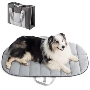 Outdoor Portable Dog Travel <b>Mat</b> Travel Waterproof Pet <b>Mat</b> for Dogs and <b>Cats</b> Polyester Filling Washable Oxford Portable Dog <b>Mat</b> - Product Image 1