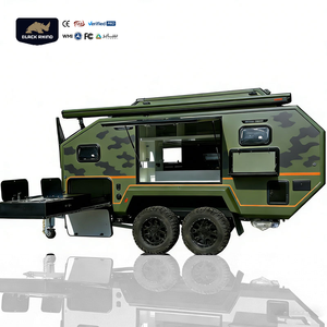 Remorque de voyage avec salle de bain et toilettes, <span class=keywords><strong>caravane</strong></span> <span class=keywords><strong>hybride</strong></span> tout-terrain de luxe <span class=keywords><strong>pour</strong></span> le camping en plein air avec suspension indépendante - Product Image 1