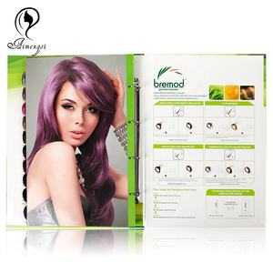 OEM Color de pelo rubio gráfico <span class=keywords><strong>libro</strong></span> helado tinte de pelo Tabla de color para bigen tinte marrón - Product Image 6