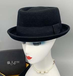 หมวกเฟโดราทรงใหม่คุณภาพสูง แฟชั่น ทำจากขนสัตว์ 100% ทรงกลม ขอบม้วน สำหรับผู้ชายและผู้หญิง รุ่น LM01 - Product Image 5