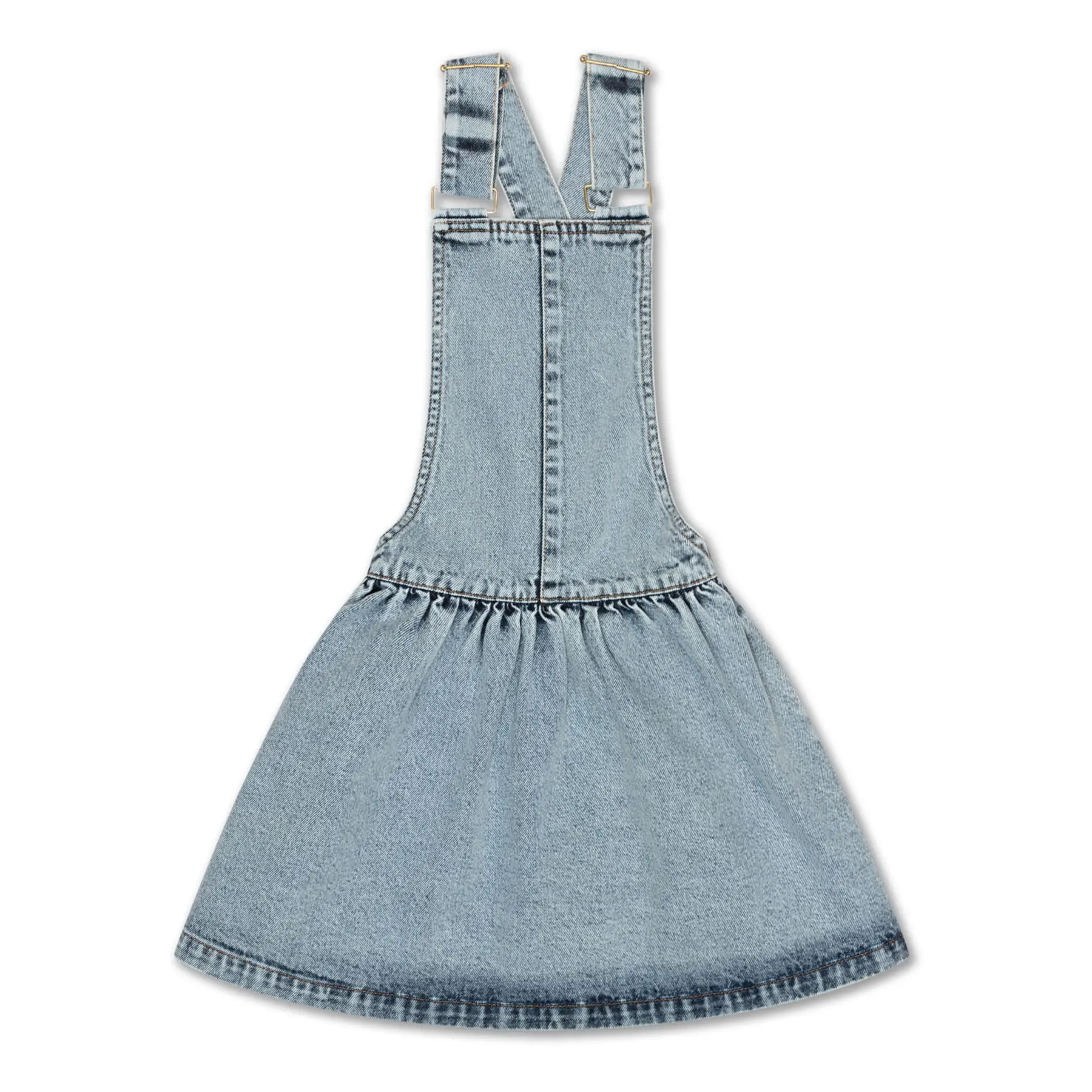 Wholesale 2023 Summer Baby Sleeveless Cotton Denim Dress Baby Girls Princess Fashion Dress New Style Customization Children