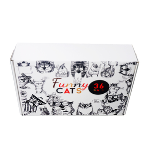 Whosale prezzo Base bianca Logo personalizzato stampato imballaggio <span class=keywords><strong>divertenti</strong></span> gatti scatola di cartone Mailer spedizione spedizione scatola di cartone - Product Image 2