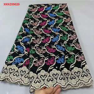 Tela de algodón con patrón de diamante, tejido bordado de gasa suiza en 4 colores, Material satinado para <span class=keywords><strong>Iglesia</strong></span> - Product Image 4