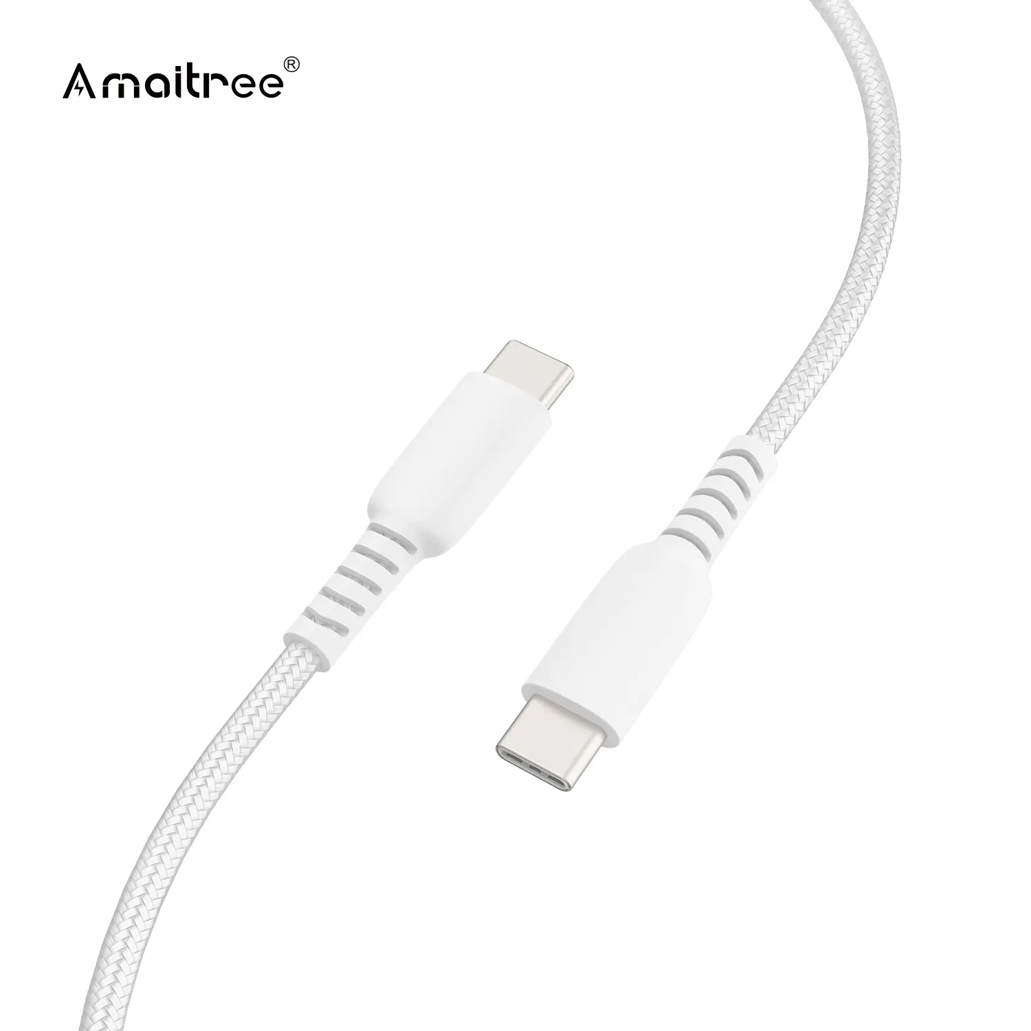 Amaitree 60W Premium 1M 3a Usb Type C Oplader Kabel Multifunctionele Snel Opladen Ipad Telefoon Duurzame Nylon Gevlochten Pd Kabel