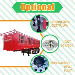 Semirremolque de Plataforma con Barandas para Transporte de Animales y Carga de 60/80/100 Toneladas, 3 Ejes, Alta Calidad, Venta Caliente - Product Image 6