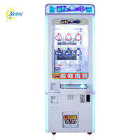 Игровой автомат-кран 9-Hole Mini KeyMaster с черно-золотыми ключами, пластиковый, с купюроприемником, для детских развлечений