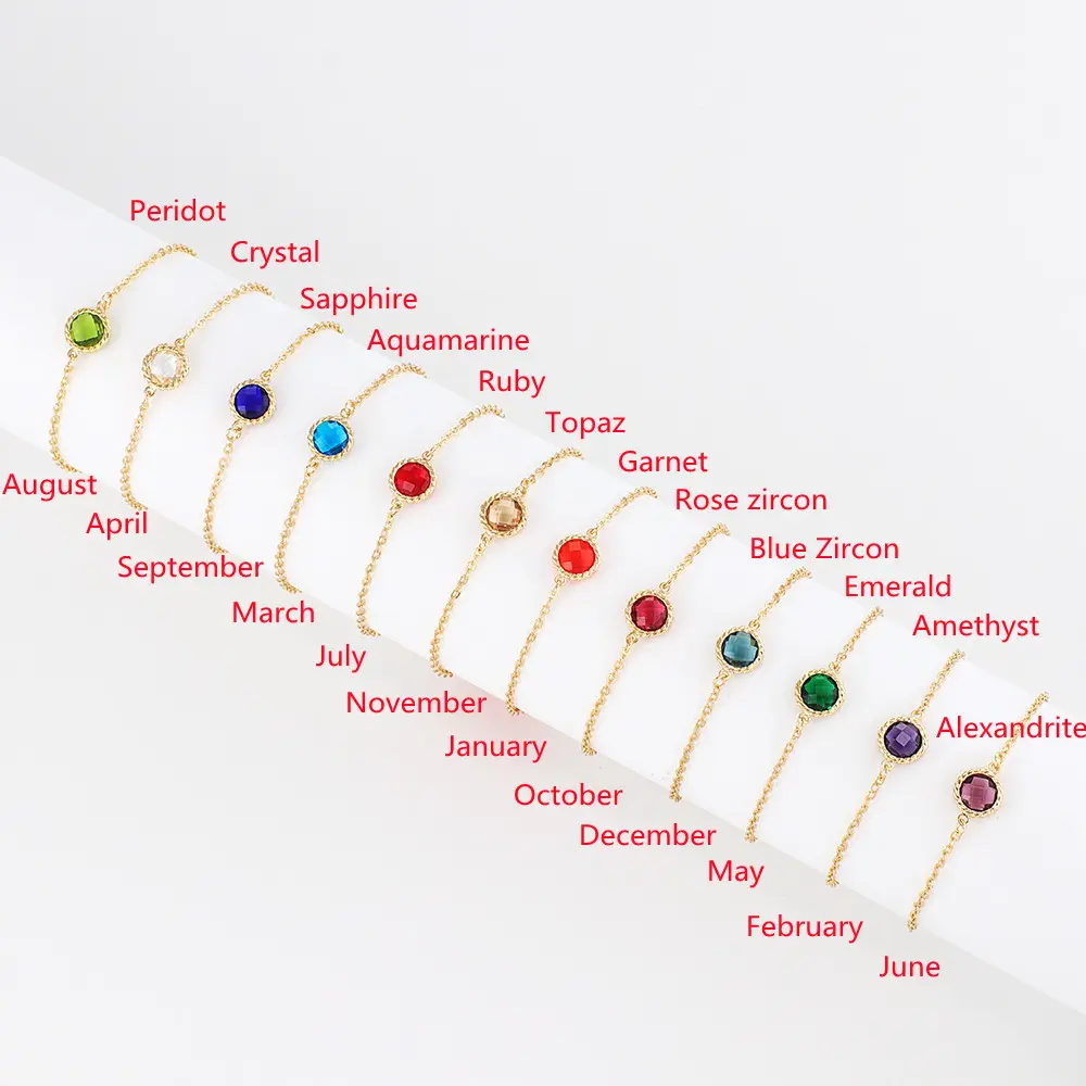 Pulsera ajustable con piedra de la suerte para mujer, joyería de moda, brazalete